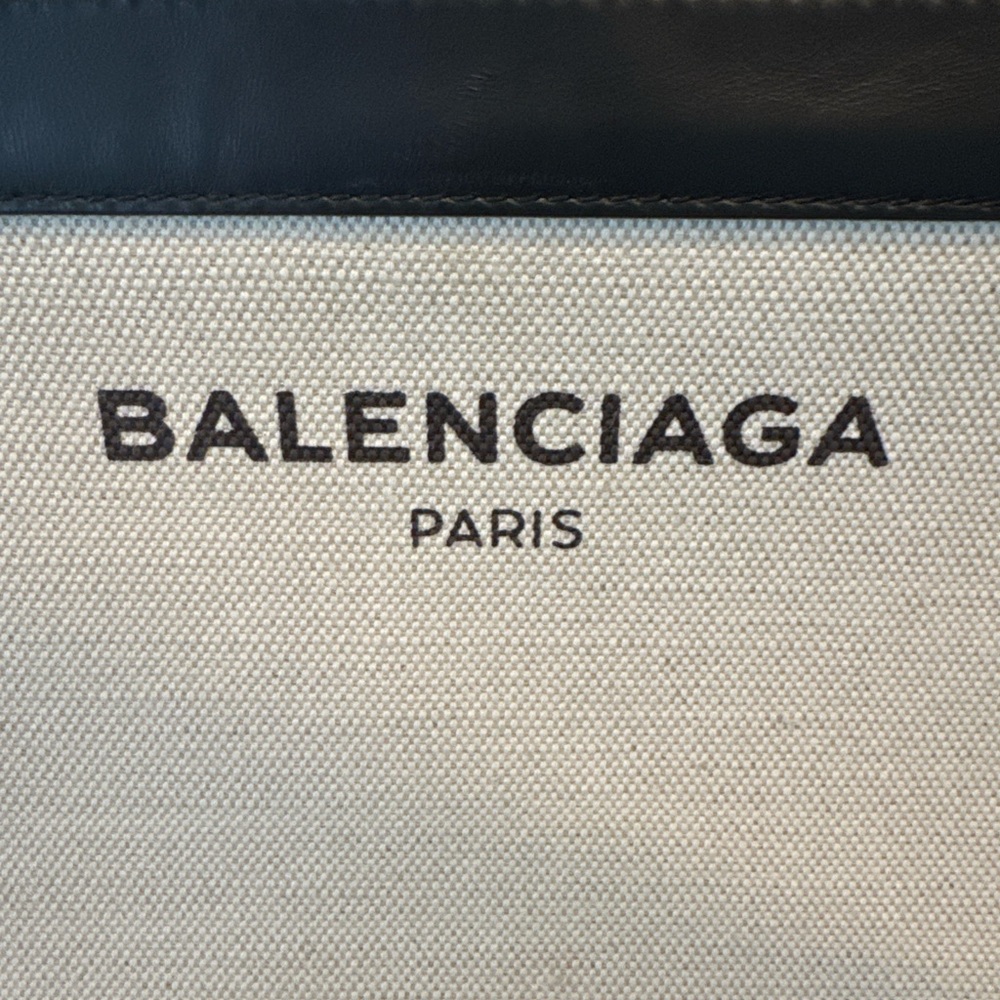 Balenciaga Black and Cream Crossbody Bag